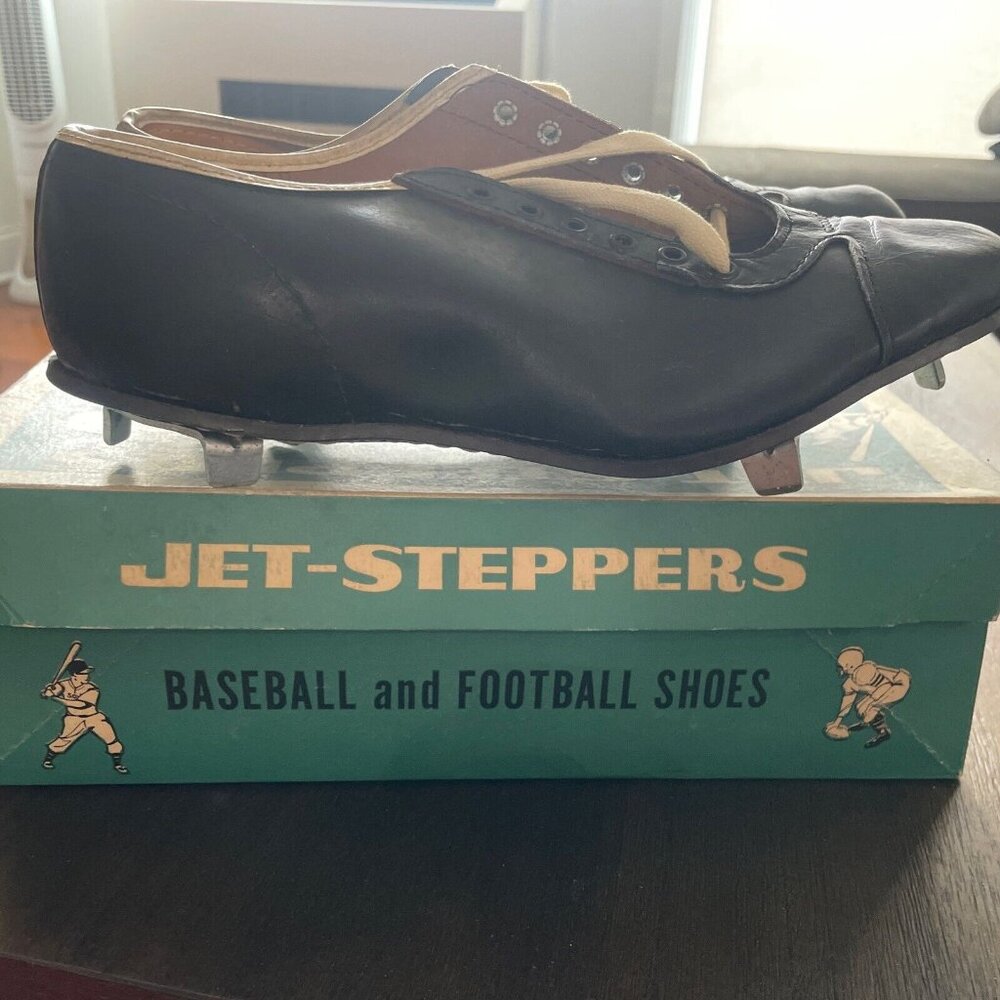 NIB NOS Vintage Sneakers 1950s Jet-Steppers Baseball & Football Shoes   9